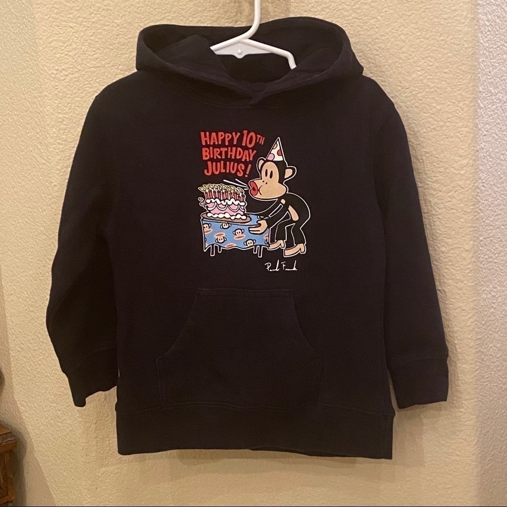 Vintage SMALL PAUL 2005 "Happy 10th Birthday Julius!" Graphic Hoodie-4Y-Unisex